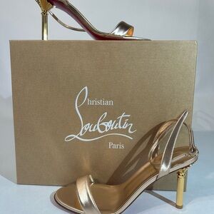 Christian Louboutin Gold Women's Heels